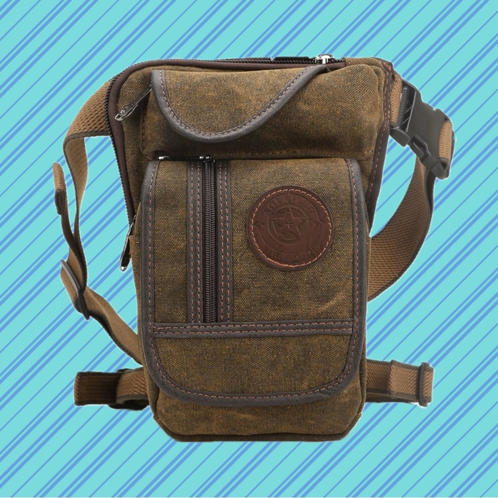 Drop leg bag motorcycle travel pack
